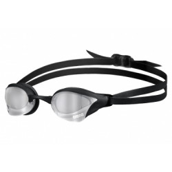 Lunettes de natation arena cobra core swipe mirror noir argent