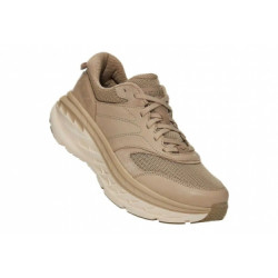 Hoka One One Bondi Leather Cuir - homme - beige