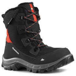 CHAUSSURES CHAUDES IMPERMÉABLES DE RANDONNÉE -SH500 WARM HIGH LACET-ENFANT 30-38