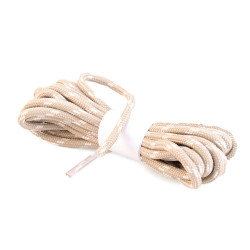 Lacets ronds pour chaussures de randonnée crème