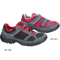 Chaussures de randonnée enfant MH100 JR roses 24-38
