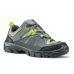 Chaussures de randonnée enfant basses avec lacet MH120 LOW grises 35 AU 38