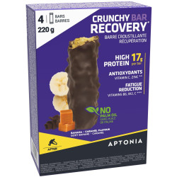 Barre croustillante récupération CRUNCHY RECOVERY BAR 55g X 4 Banane et Caramel