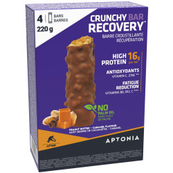 Barre croustillante récupération CRUNCHY RECOVERY BAR 55g X 4 Cacahuètes Caramel