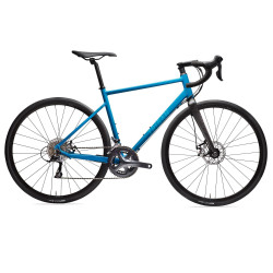 VELO ROUTE CYCLOTOURISTE TRIBAN RC500 BLEU (FREIN DISQUE)