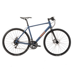 Fourche Vélo Route AXMAN En Fibre De Carbone - Conique 700c - Autocollants Bleu/orange - Neuf