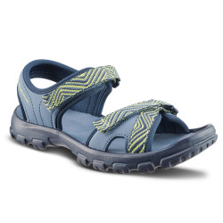 Sandales de randonnée MH100 TW bleues et jaunes