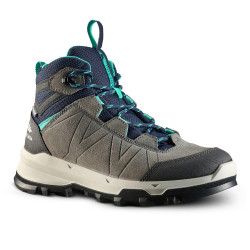 Chaussures haute de randonnée montagne enfant MH500 imperméable Gris-bleu 28-39