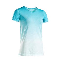 TEE SHIRT RUNNING FEMME RESPIRANT KIPRUN CARE VERT