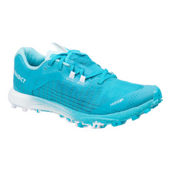 Chaussures de trail running pour femme Race Light bleu ciel et blanc