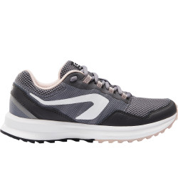 CHAUSSURES DE RUNNING FEMME KALENJI RUN ACTIVE GRIP GRIS ROSE