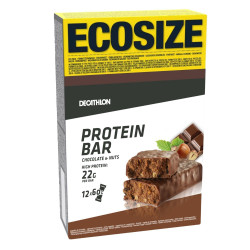 BARRE DE PROTEINE CHOCOLAT NOISETTES ECOSIZE X12