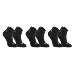 Lot de 3 chaussettes enfant d'athlétisme noires tige basse