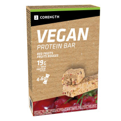 PACK DE 4 BARRES DE PROTEINE VEGAN FRUITS ROUGES