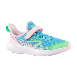 chaussures running enfant AT FLEX RUN Scratch bleues et roses