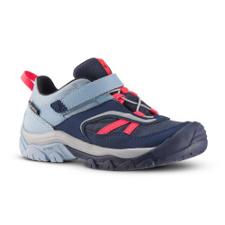 Chaussures imperméables de randonnée -CROSSROCK bleu rose