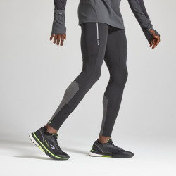 COLLANT RUNNING HOMME CHAUD KIPRUN WARM NOIR GRIS