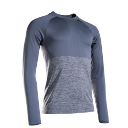 TEE SHIRT RUNNING HOMME RESPIRANT MANCHE LONGUE KIPRUN CARE GRIS EDITION LIMITE