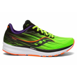 Saucony Ride 14 ViziPro - femme - jaune