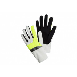 Paire de gants hiver brooks running fusion midweight blanc   jaune xs