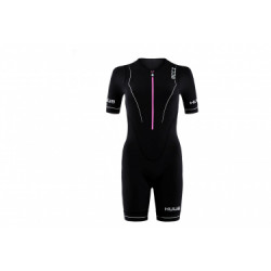 Combinaison tri fonction femme huub aura long course tri suit noir rose s