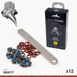 Jeu de 12 pointes nouvelle génération acier 9mm pour chaussures d'athlétisme