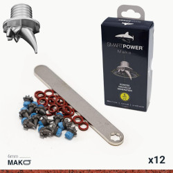 Jeu de 12 pointes nouvelle génération acier 6mm pour chaussures d'athlétisme