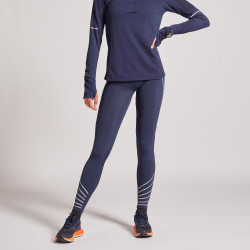 COLLANT RUNNING FEMME CHAUD KIPRUN WARM BLEU MARINE
