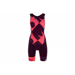 Trifonction sans manches santini x ironman cupio corail femme  m