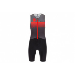 Trifonction santini x ironman audax aero noir   rouge  m