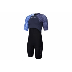 Combinaison trifonction manches courtes zone3 kona target bleu violet xs