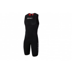 Combinaison trifonction sans manche zone3 streamline noir rouge l
