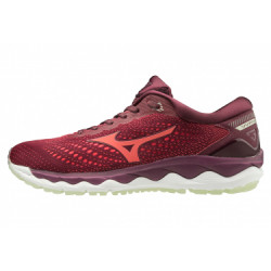 Mizuno Wave Sky 3 - femme - rouge