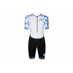 Combinaison tri fonction arena triathlon st aero blanc bleu s