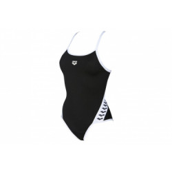 Maillot de bain femme arena team stripe super fly noir 38 fr
