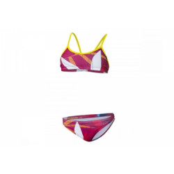 Z3r0d maillot de bain 2 pieces graphic rouge femme xs