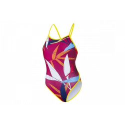 Z3r0d maillot de bain 1 piece graphic rouge femme xs
