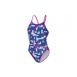 Maillot de bain 1 piece femme z3r0d athletic bleu multi couleur xs