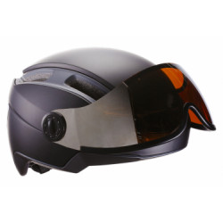 Casque indra speed 45 avec masque integre noir mat l  58 62 cm