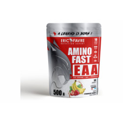 Boisson energetique eric favre amino fast eaa 500g fraise banane edulcorants