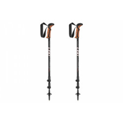 Paire de batons de randonnee leki khumbu noir 110   145cm