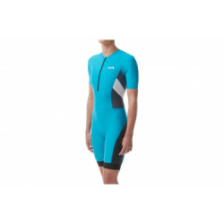 Combinaison tyr femme competitor speedsuit turquoise   gris   blanc xs