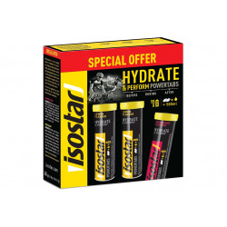 Isostar 2 Powertabs Fast Hydration - Citron + 1 Powertabs Antioxydant - Cranberry offert