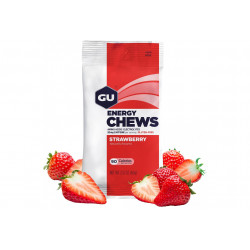 GU Gomme à mâcher Chews Fraise Diététique Barres