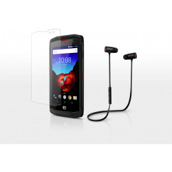 Crosscall Pack Trekker-X3 + verre trempé Trekker-X3 + écouteurs X-play Téléphone Outdoor