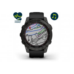 Garmin Fenix 7 Sapphire Solar Titane Cardio-Gps