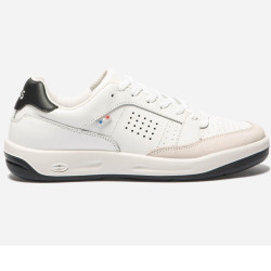 Chaussures cuir marche urbaine homme TBS ALLBINN blanc bleu H