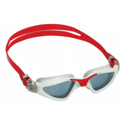 Lunettes de bain aqua sphere kayenne a gris rouge   verre gris