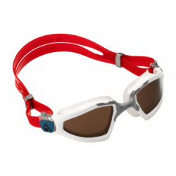 Lunettes de bain aqua sphere kayenne pro  a transparent blanc   gris   verres polarises