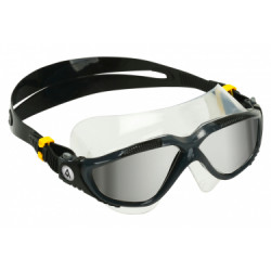 Lunettes de bain aqua sphere vista a gris fonce   noir   verre miroir argent